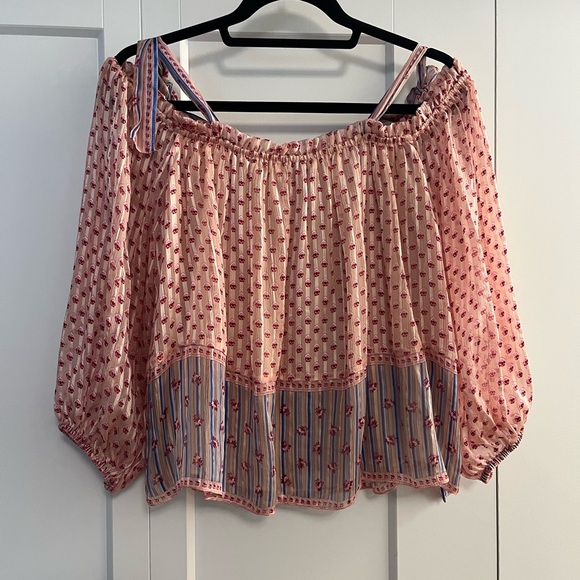 Ulla Johnson Pink and Blue Blouse - Picture 4 of 5